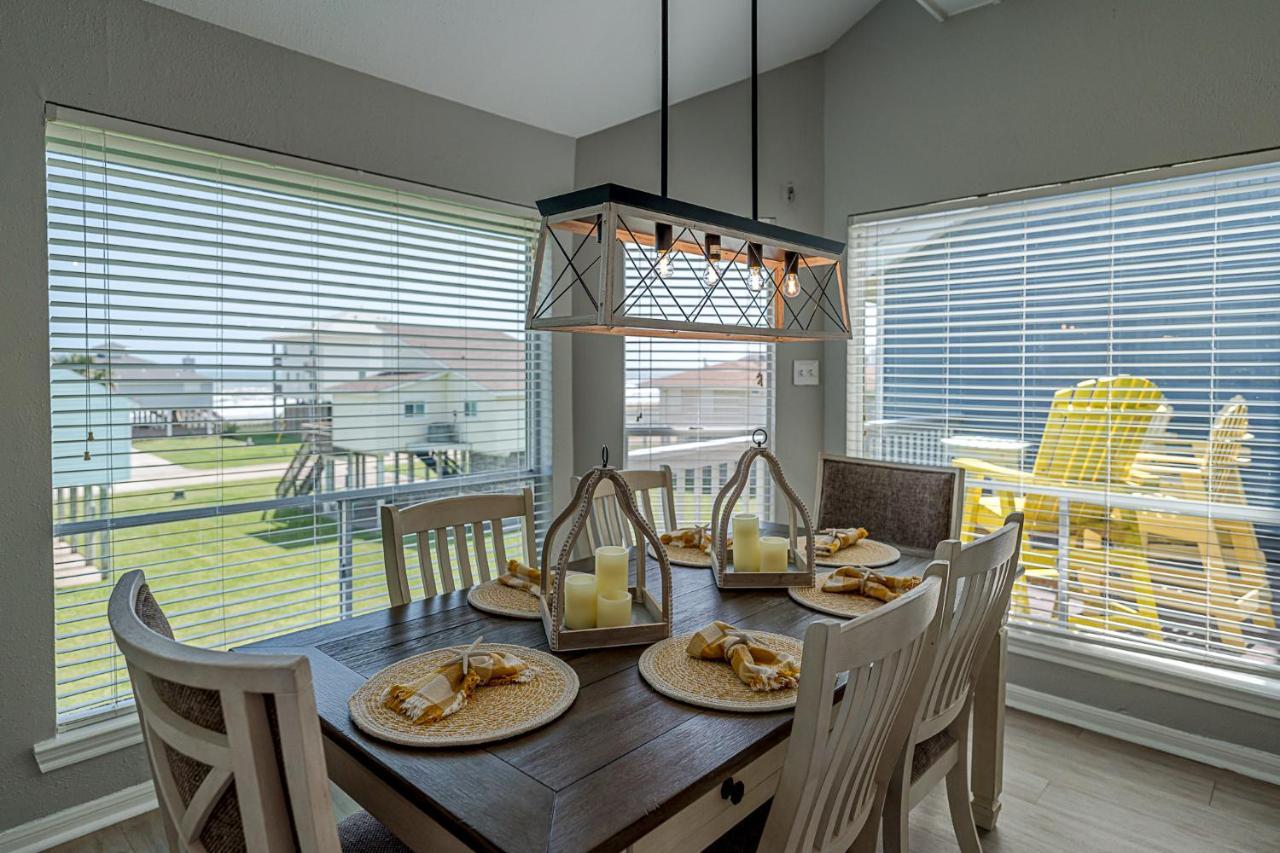 Hot Tub - Ocean Views - Steps To Private Beach - Quiet Location Galveston Dış mekan fotoğraf