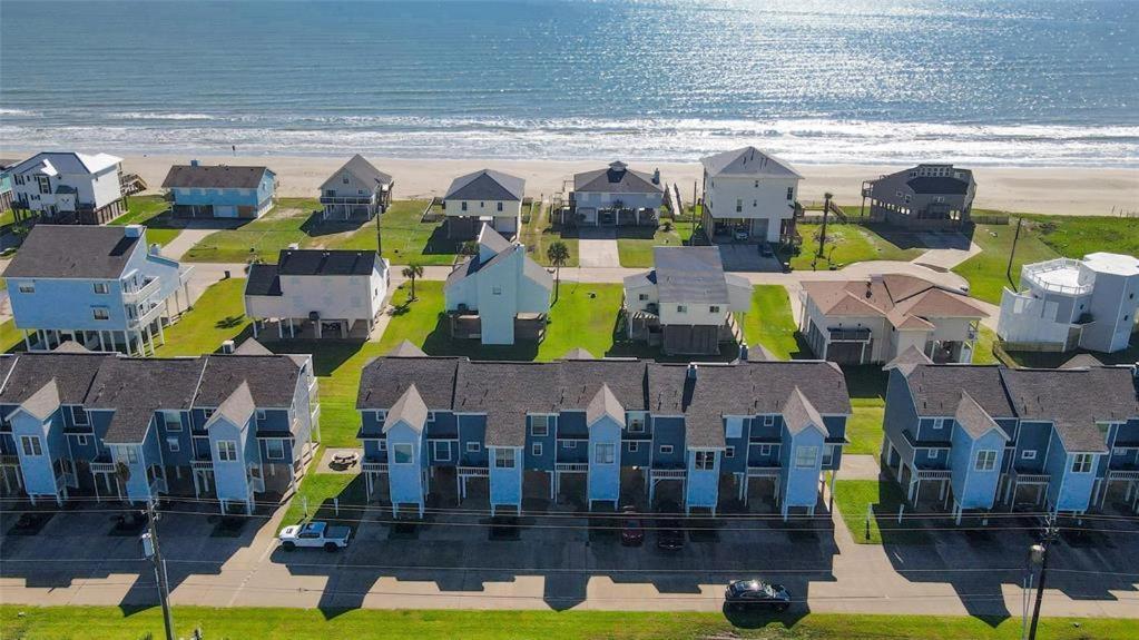 Hot Tub - Ocean Views - Steps To Private Beach - Quiet Location Galveston Dış mekan fotoğraf